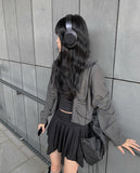 Hota Tiered Shirring Span Mini Skirt