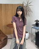 Lennon Pigment Henley Neck Short Sleeve Tee