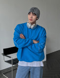 Elbow patch string sweatshirt