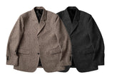 Herring Wool Three-Button Jacket