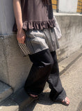 Capuri Denim Wide Pants
