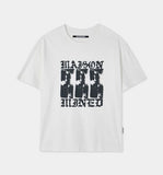FADE DRIFT GRAPHIC CROP HALF T