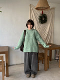 Okari Mohair Pastel Round Over Knit