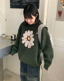 [unisex] Hipburn Flower Over Knit