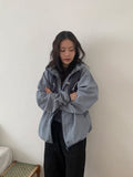 Puke Color Matching Hood Windbreaker