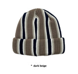 STRIPE PATTERN BEANIE