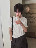 Becue Chrome Henry Neck Short Sleeve T-Shirt