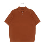 Brit Short Sleeve Collar Knit
