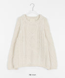 Nakomi round cable wool knit