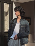 Undead China Neck Denim Jacket