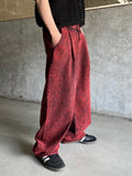 Crazy Dying Red Denim