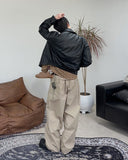 Carton back strap cotton pants