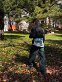 Green Teen Washed Wide Denim Pants