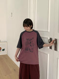 [unisex] Yuhamu Printing Over Short Sleeve T-shirt