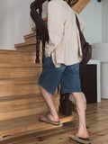 Sword Bermuda Denim Pants