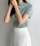 Prina Pleated Half Neck Blouse