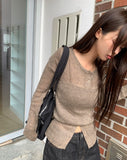 Duran V-neck Layered Bustier Cardigan