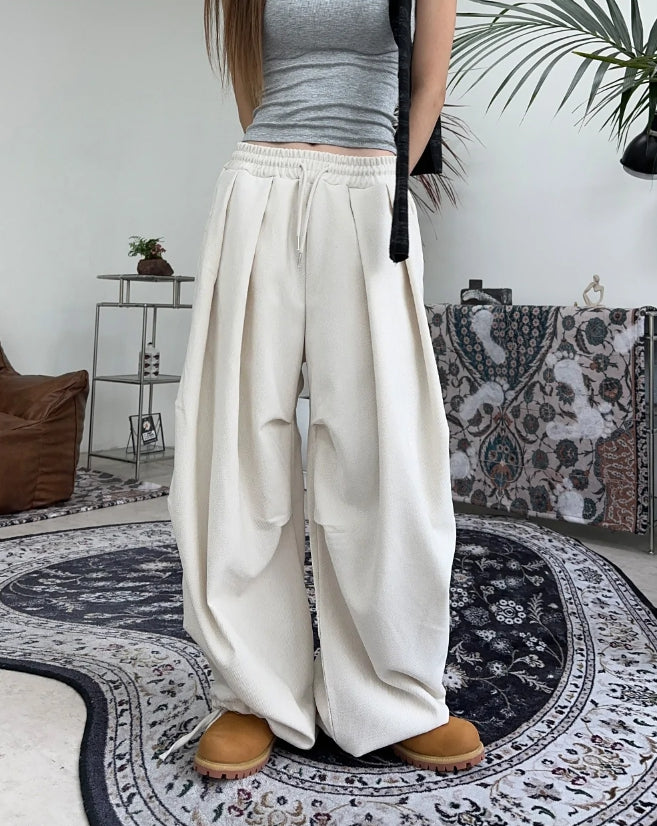 【SATIIIZ】Helis Pintuck Balloon Pants SATIIIZ (サティーズ) - ヘリスピンタックバルーンパンツ