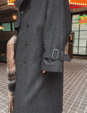 [LAN ARCHIVE] Louis Herringbone Trench Wool Coat