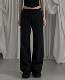 [mnem] patch straight sweatpants