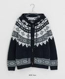 [unisex] Ginhyu Nordic Duffle Hood Knit Cardigan