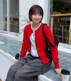 Muni Cashmere Round Knit Cardigan