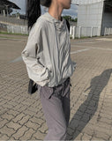 Arts nylon two-way hood windbreaker jacket