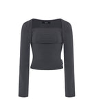 [mnem] Bolero Shirring Top - Renew