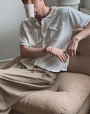 Cedar Two-Pocket Collared Knit Cardigan