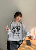 [unisex] Tuminseu sporty printing color matching over sweatshirt