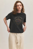 MORE LOVE Pigment Crop Short Sleeve Tee