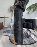 Lowell Layered Cargo Denim Pants
