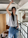 Eve Summer Stripe Strap Blouse