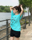 Souffle Dot Lettering Short Sleeve