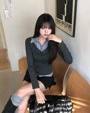 Reet Drape Layered Shirt