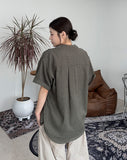 Rica Stripe Half Shirt