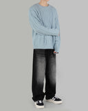Cable mohair knit