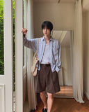Pia Linen Half Pants