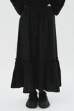 (W) Chard Shirring Long Skirt