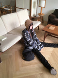 [MADE] Wilson Winter Nordic Pattern Drop Loose Fit Hooded Fleece