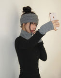 Only Stripe Color Matching High Neck Long Sleeve Cardigan