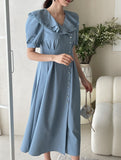 Meloning Frill Puff Long One Piece