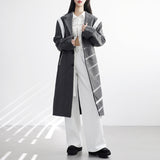Zao Color Matching Long Coat