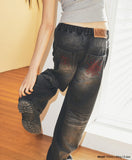 SOLAR EMB DENIM PANT