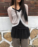 Haju Lace Layered Long Halter Sleeveless