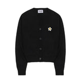 [WOMAN]Flower Dot Embroidery Knit Cardigan