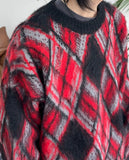 Laken faded argyle knit