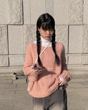 Ari lip neck loose fit knit