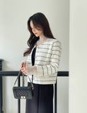 Erina Stripe Knit Jacket Cardigan