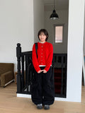 [unisex] Heromi Heart Balloon Wide Denim Pants
